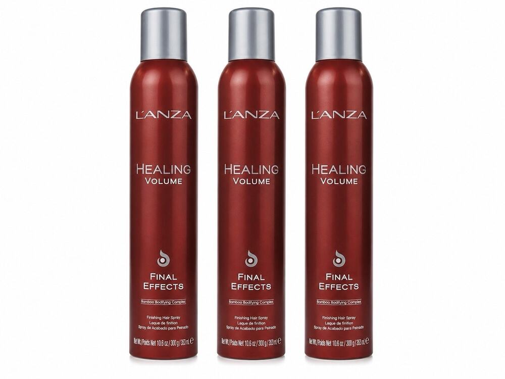 L’ANZA Healing Volume Final Effects Hair Spray 3 Pack 10.6 fl oz 300g Hold